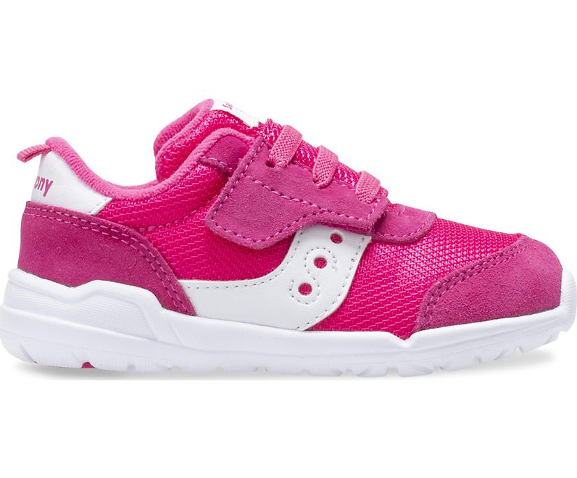 Kids' Saucony Jazz Riff Sneakers Pink / White | Singapore 737OKIR